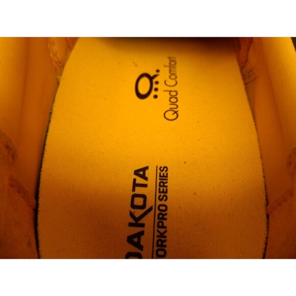 DAKOTA Men's Low-Cut Quad Comfort Steel Toe Steel Plate Work Shoe Black Size 10W - Picture 7 of 8